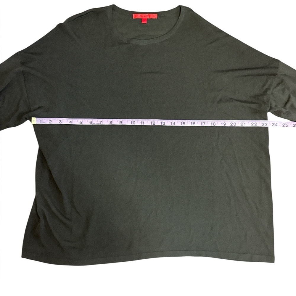 Shamask Brown Oversized Top Size Small Rayon Minimalist Quiet Luxury USA Made - Picture 6 of 9